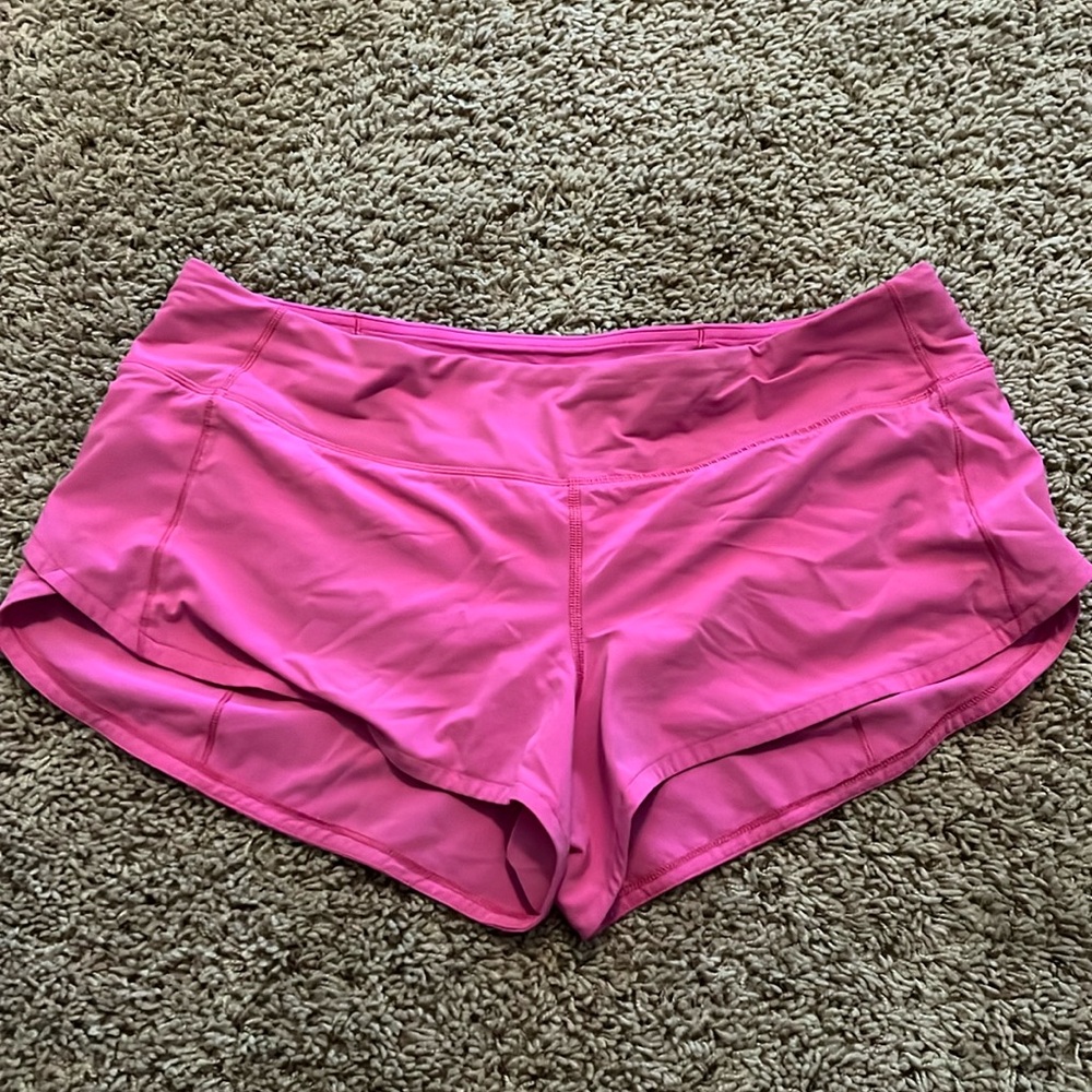 Lululemon Speed Up 4” Shorts Hot Pink